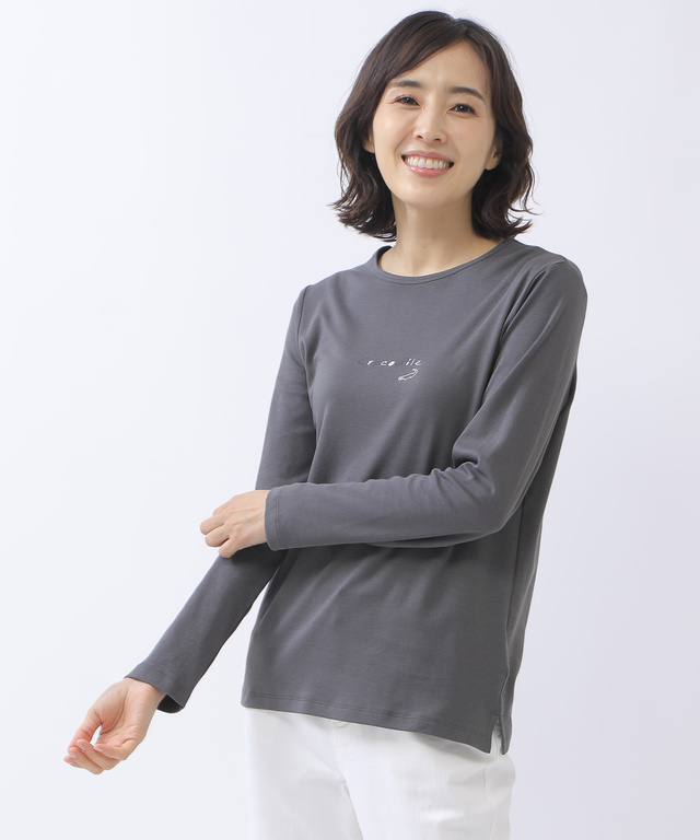 スムース ロゴプリント Tシャツ