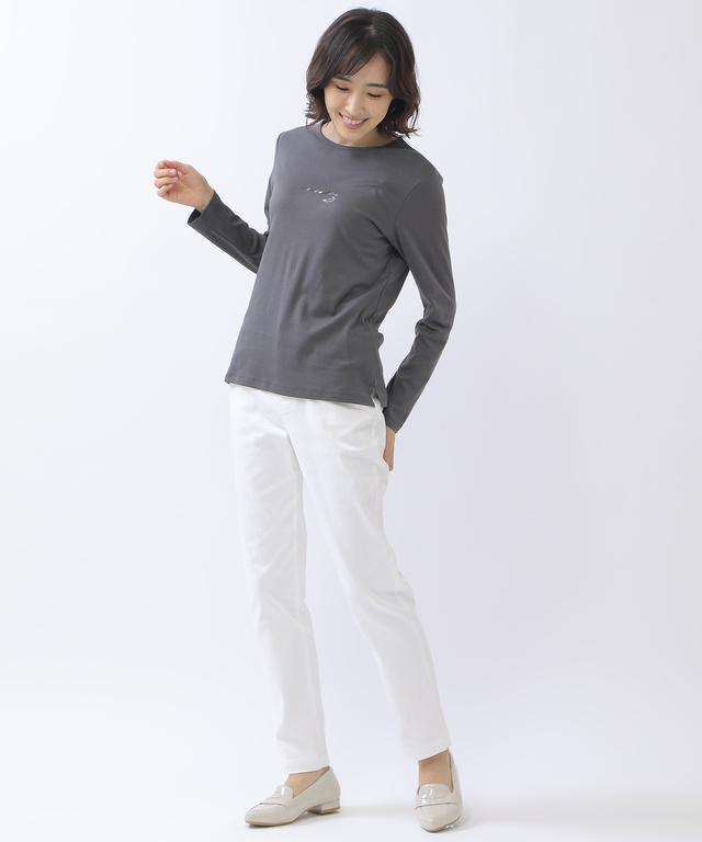 スムース ロゴプリント Tシャツ