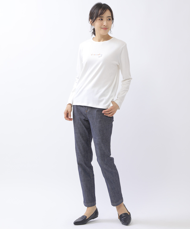 スムース ロゴプリント Tシャツ