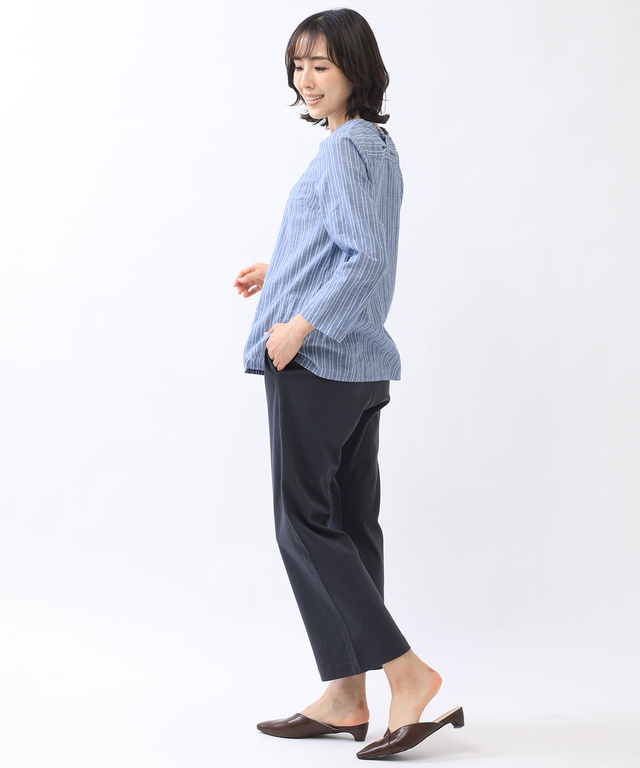 カットソー フレア パンツ