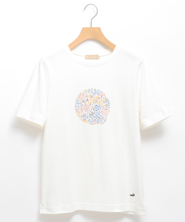 小花 モチーフ Tシャツ