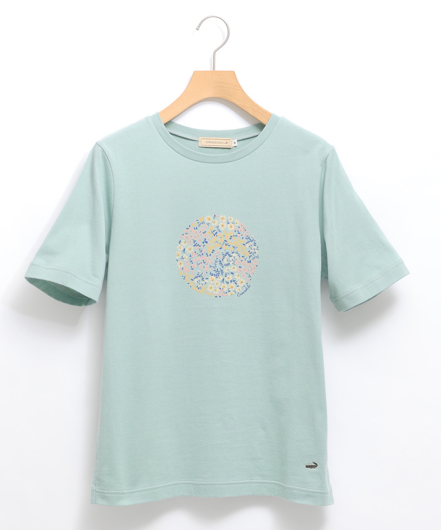 小花 モチーフ Tシャツ