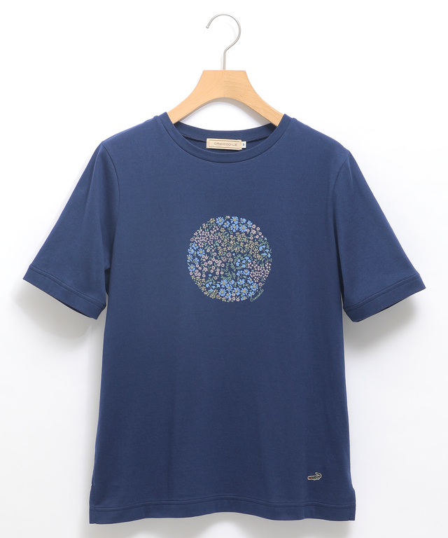 小花 モチーフ Tシャツ