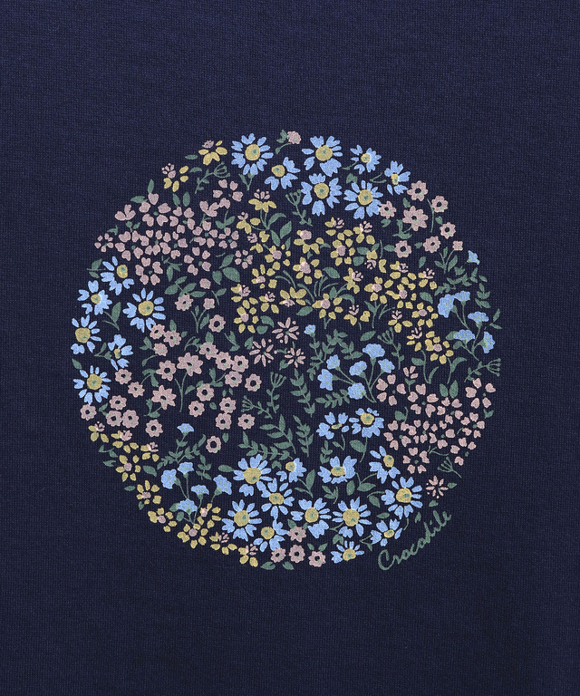 小花 モチーフ Tシャツ