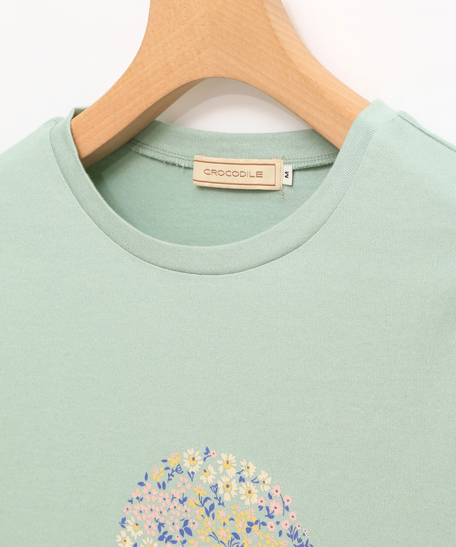 小花 モチーフ Tシャツ