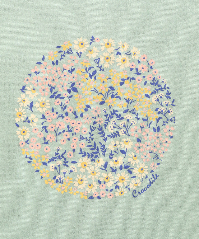 小花 モチーフ Tシャツ