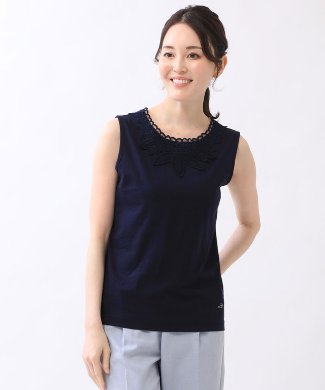 レディース レース刺繍 タンクトップ通販 0102 232 クロコダイル Crocodile 公式通販サイト