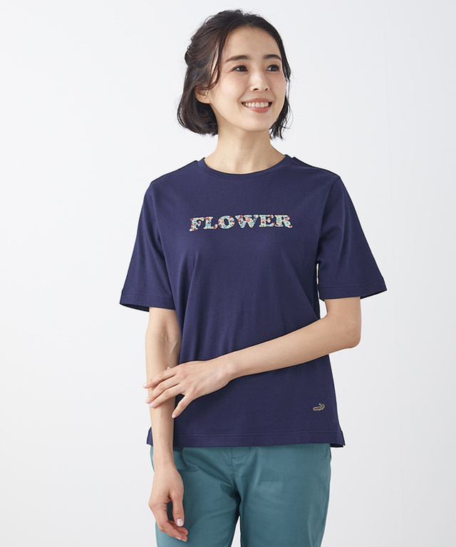 レディース フラワーロゴ Tシャツ通販 [0102-33210] - クロコダイル
