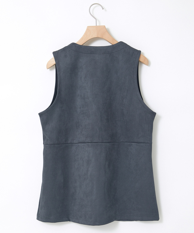 微起毛 ミドル ジレ