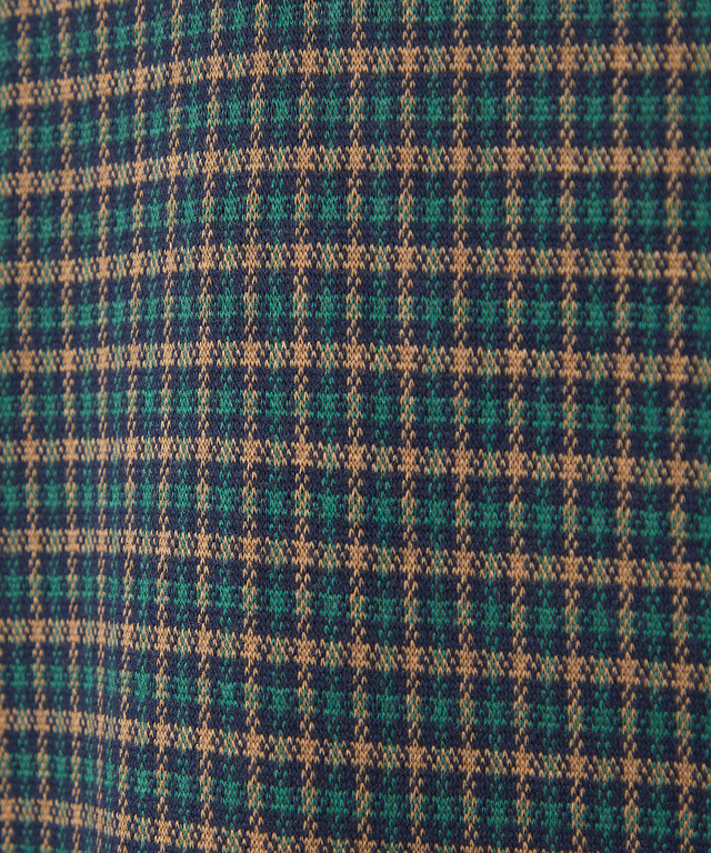 チェック柄 切り替え チュニック