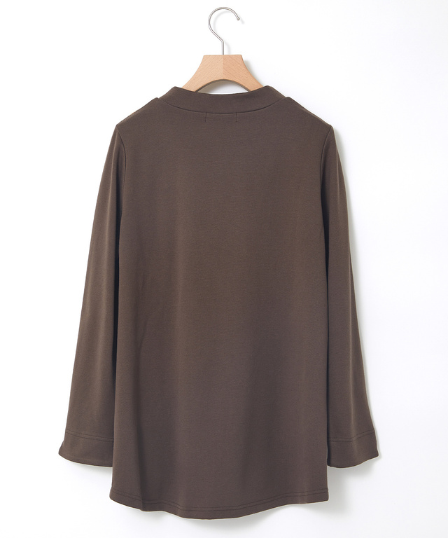 チェック柄 切り替え チュニック