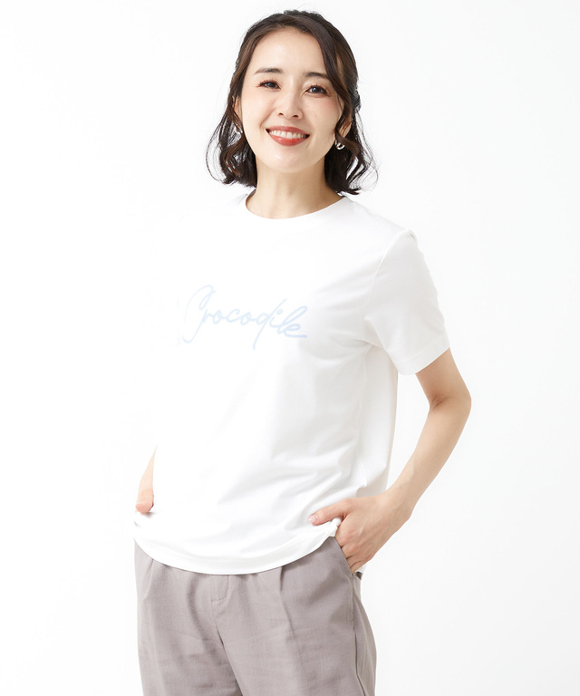 プレーティング天竺 ロゴ Tシャツ