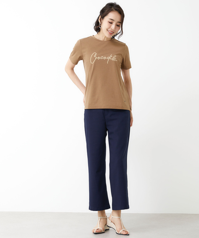プレーティング天竺 ロゴ Tシャツ