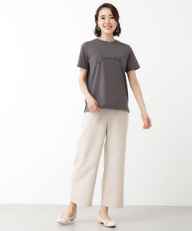 プレーティング天竺 ロゴ Tシャツ