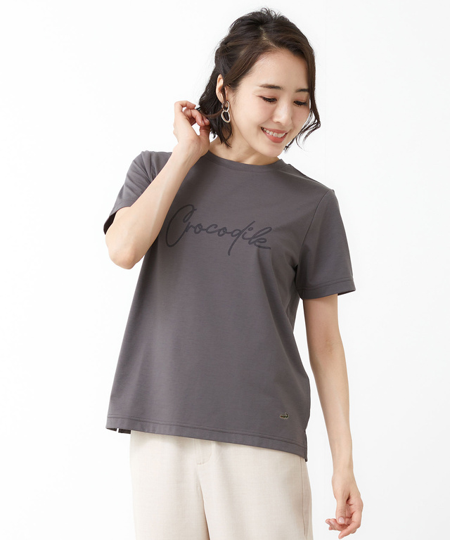プレーティング天竺 ロゴ Tシャツ