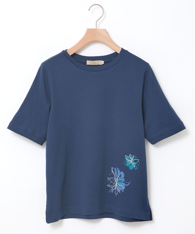 花柄 プリント Tシャツ