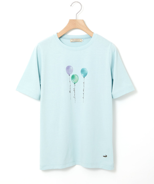バルーンプリント 半袖 Tシャツ【吸汗速乾】