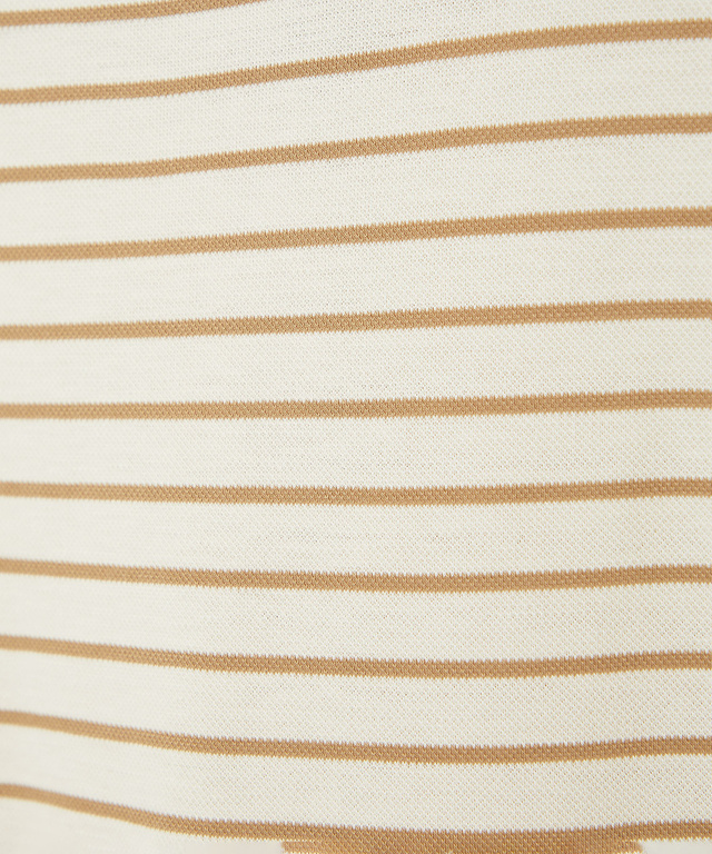 スノーコットン 鹿の子ボーダー Tシャツ【接触冷感】