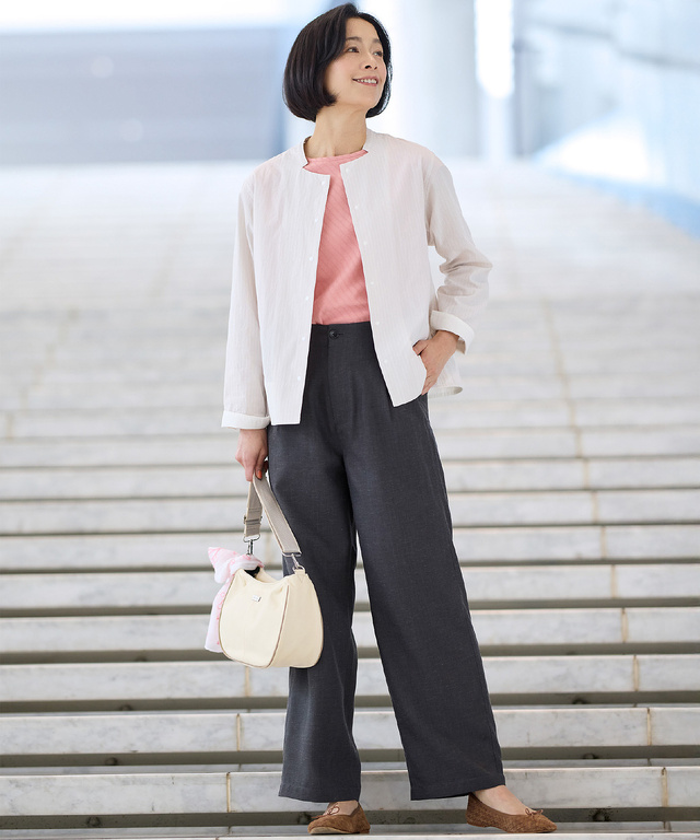 スノーコットン フレンチフリーブ カットソー【接触冷感】