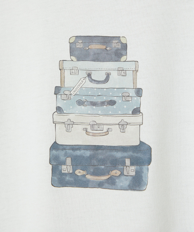 プリント 七分袖 Tシャツ