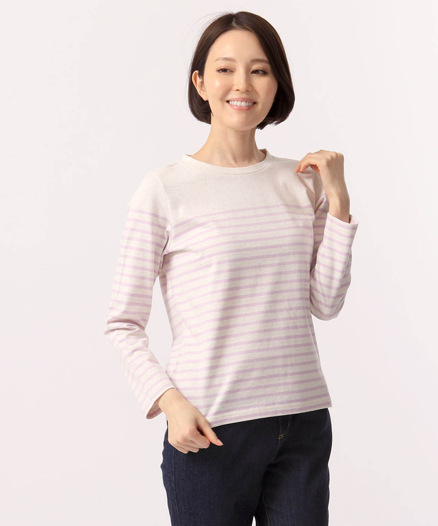 カリフォルニアコットンボーダーTシャツ
