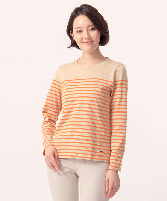 カリフォルニアコットンボーダーTシャツ