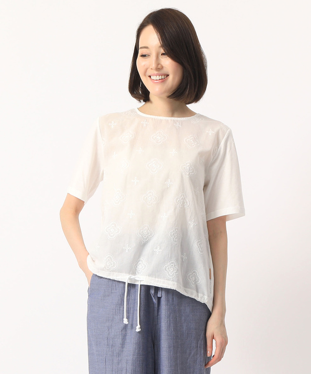 レース切り替えTシャツ