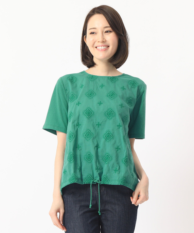 レース切り替えTシャツ