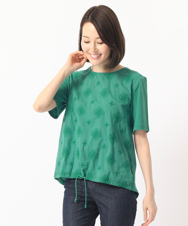 レース切り替えTシャツ