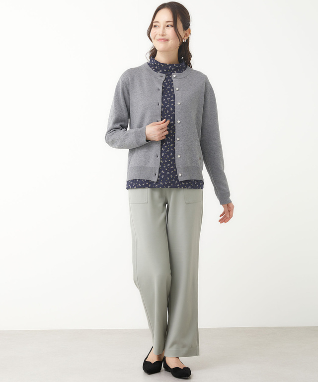 シルクブレンド 接結 カーディガン【手洗いOK】