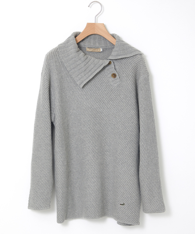 ツイル デザインカラー プルオーバーニット