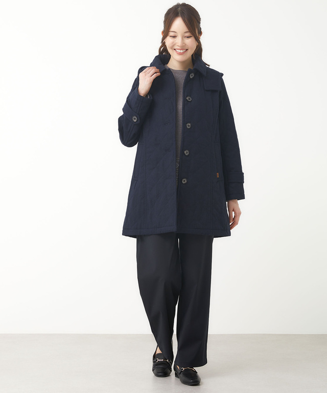 スマートキルト ロング コート