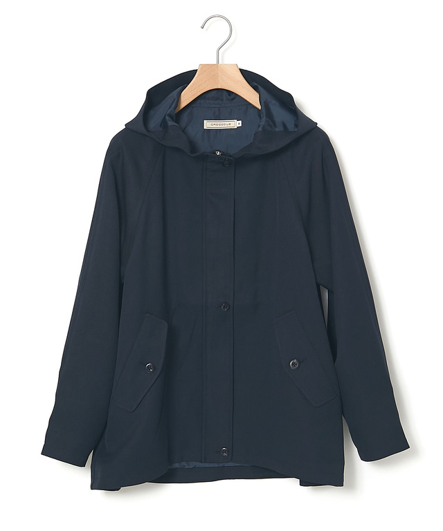 Aラインシルエット ショート丈 モッズコート