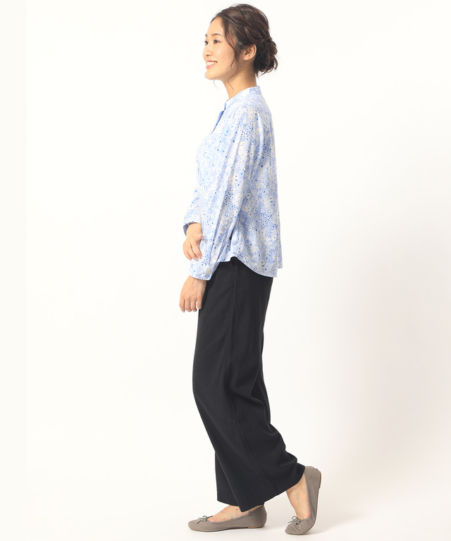 リネンセミワイドパンツ
