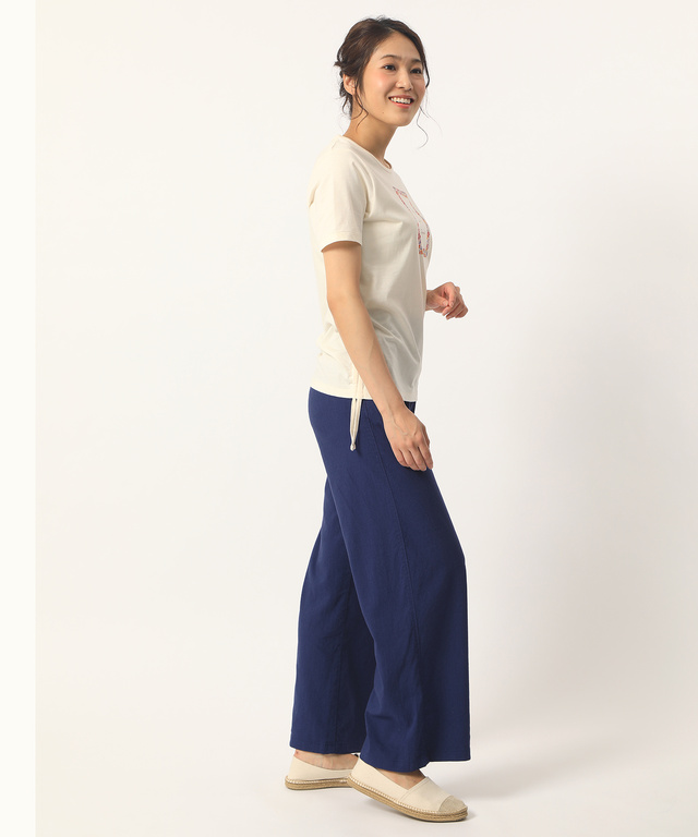 リネンセミワイドパンツ