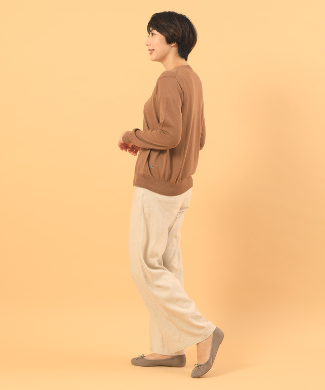 リネンセミワイドパンツ
