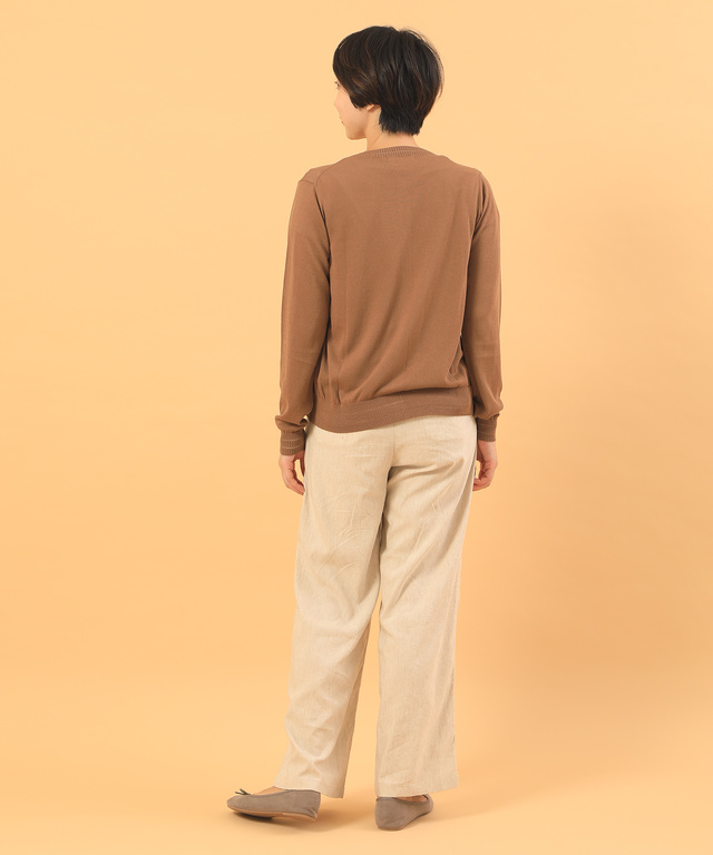 リネンセミワイドパンツ