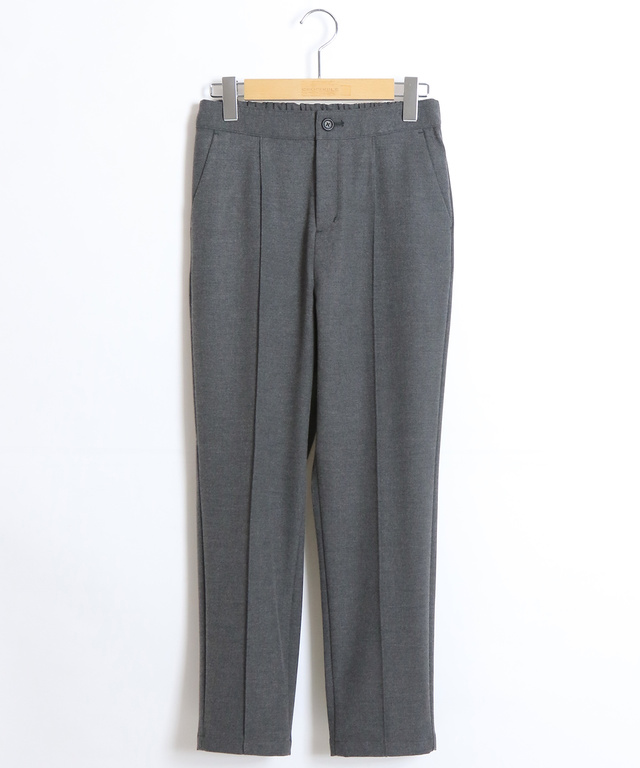 センターピンタック テーパード パンツ
