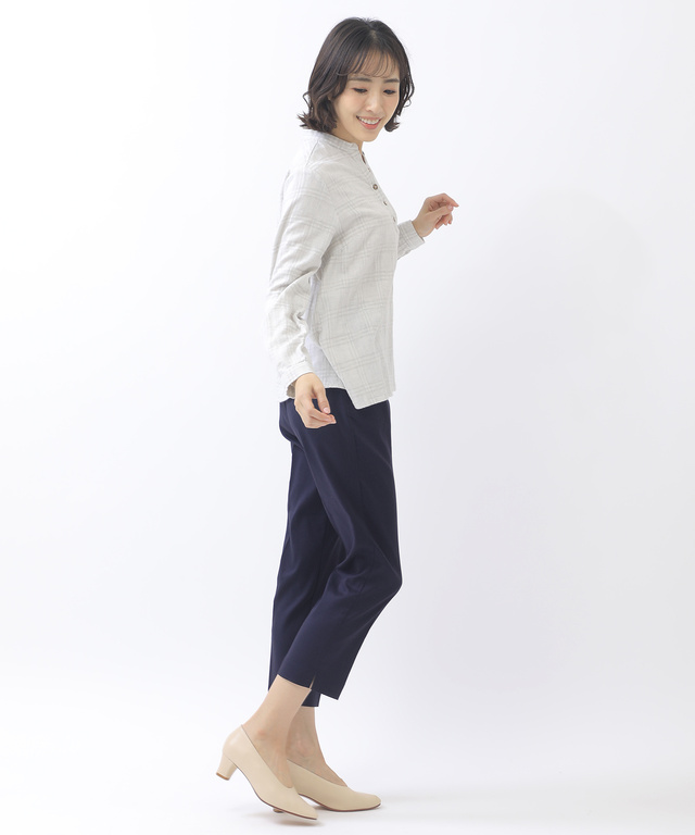 美シルエット スティック パンツ【接触冷感】