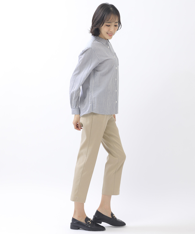 美シルエット スティック パンツ【接触冷感】