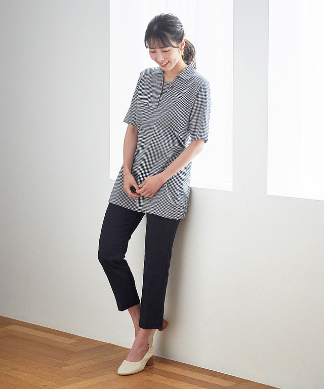 美シルエット スティック パンツ【接触冷感】
