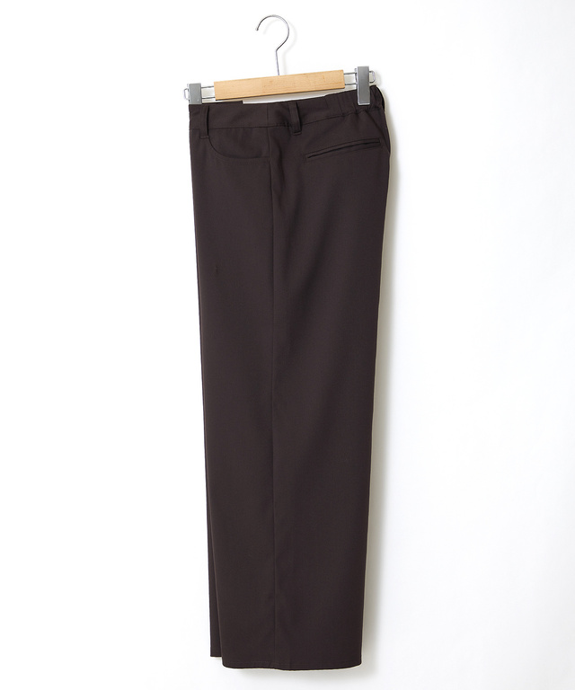 ツイル クロップド ワイドパンツ