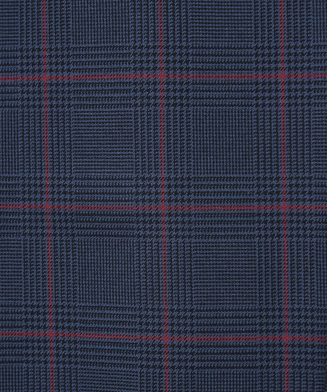 グレンチェック テーパード パンツ