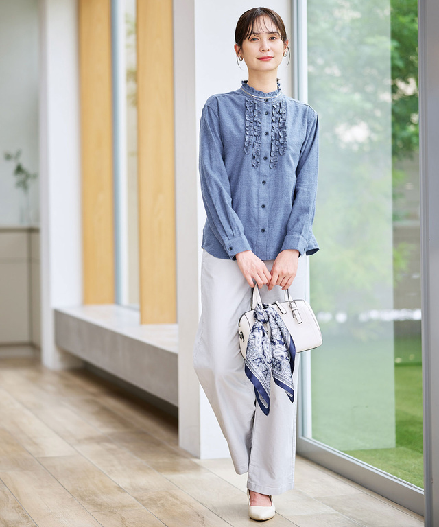 微起毛ストレッチパンツ