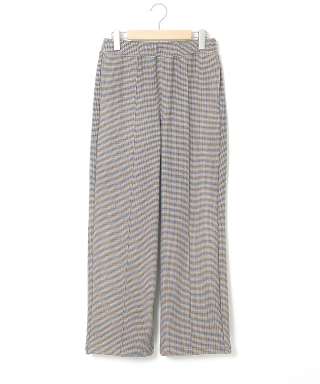 裏起毛 ピンタック ストレートパンツ