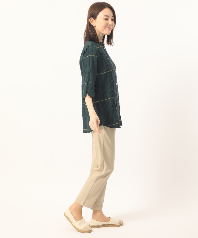 リヨセルシャーリングシャツチュニック