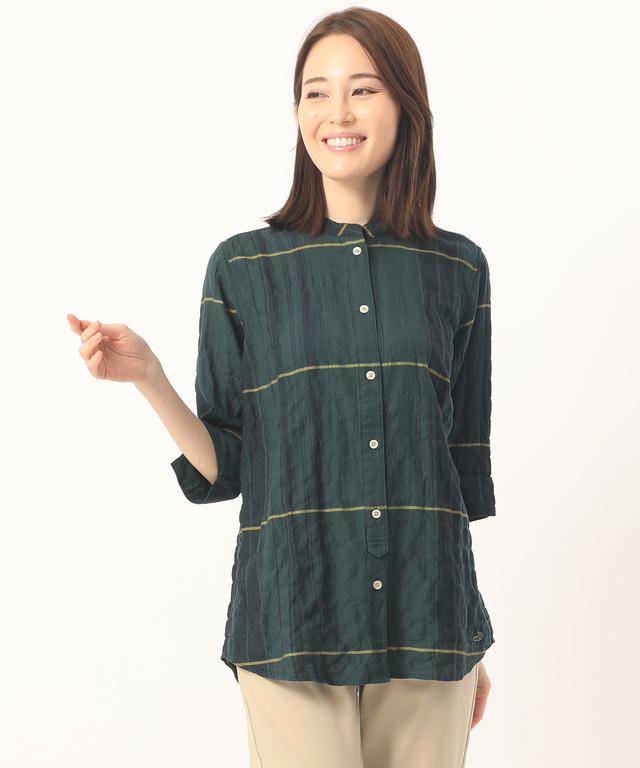 リヨセルシャーリングシャツチュニック