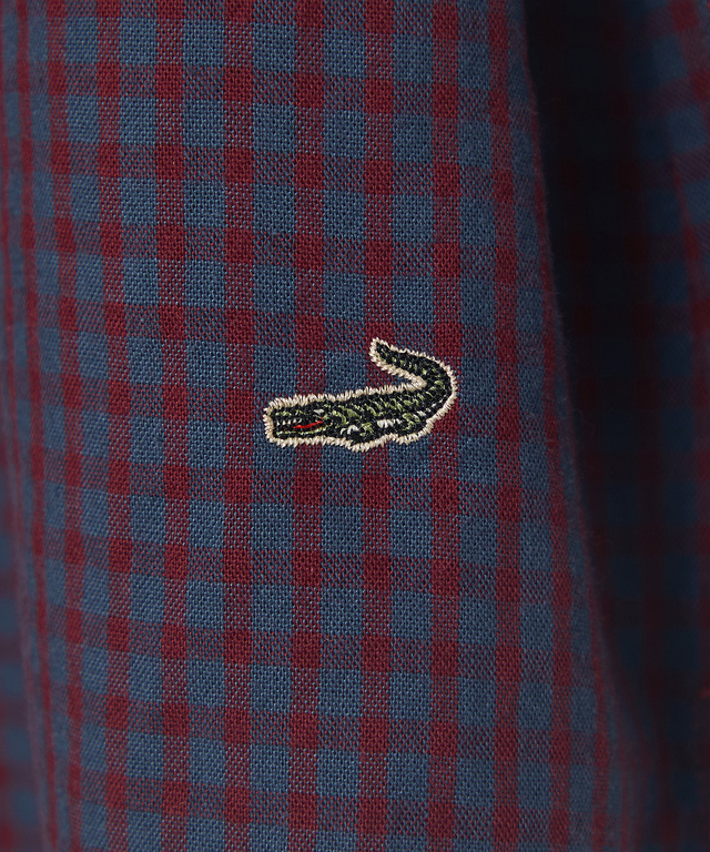 バンドカラー ギンガム チュニック