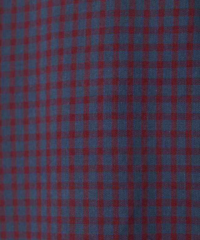 バンドカラー ギンガム チュニック