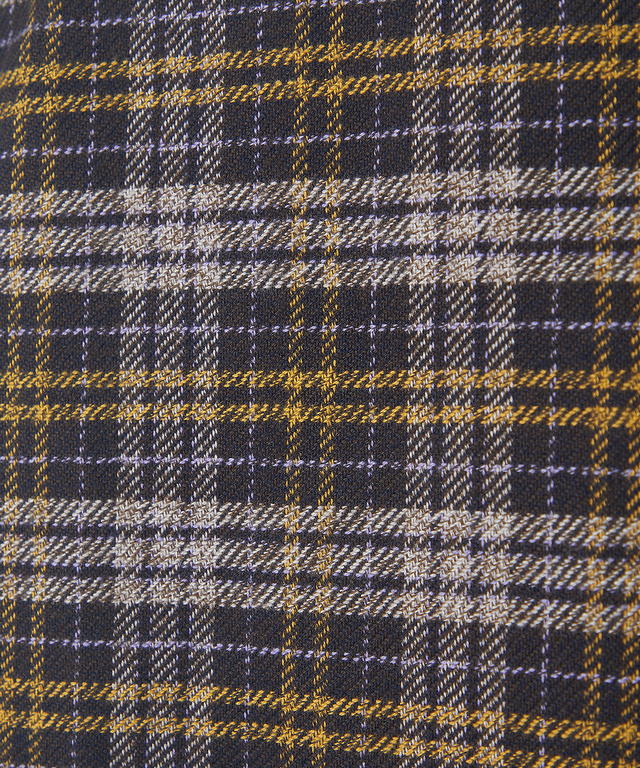 微起毛 チェック柄 チュニック